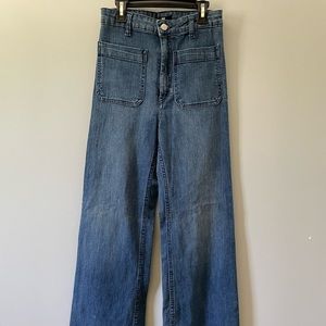 Flared bell bottom pants